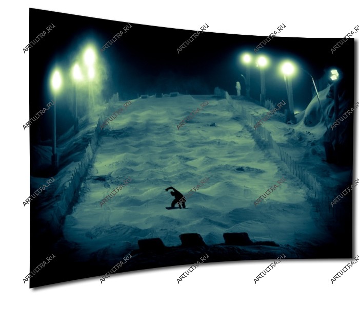 Фотопечать для радиусного шкафа купе